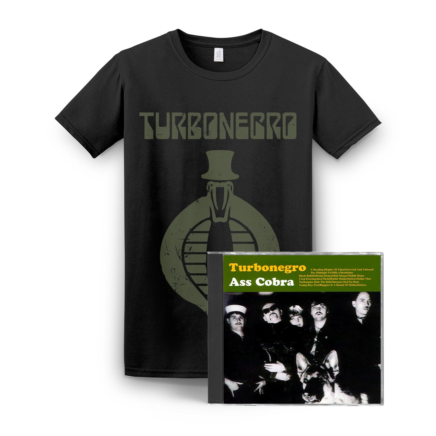 TURBONEGRO - Ass Cobra (CD) + T-shirt (Bundle)