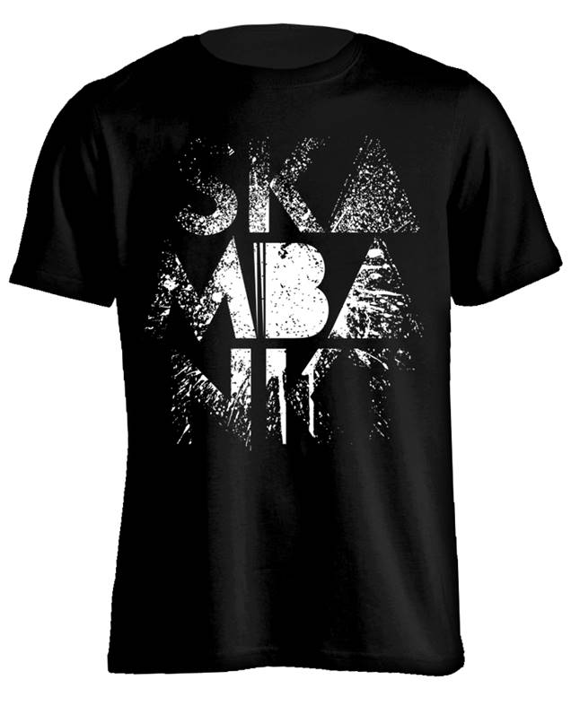 SKAMBANKT - Logo Splat White (T-Shirt)