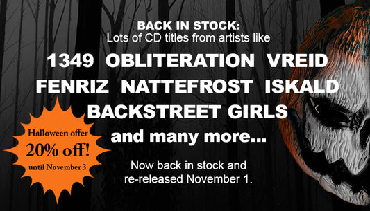 BACK IN STOCK HALLOWEEN SALE