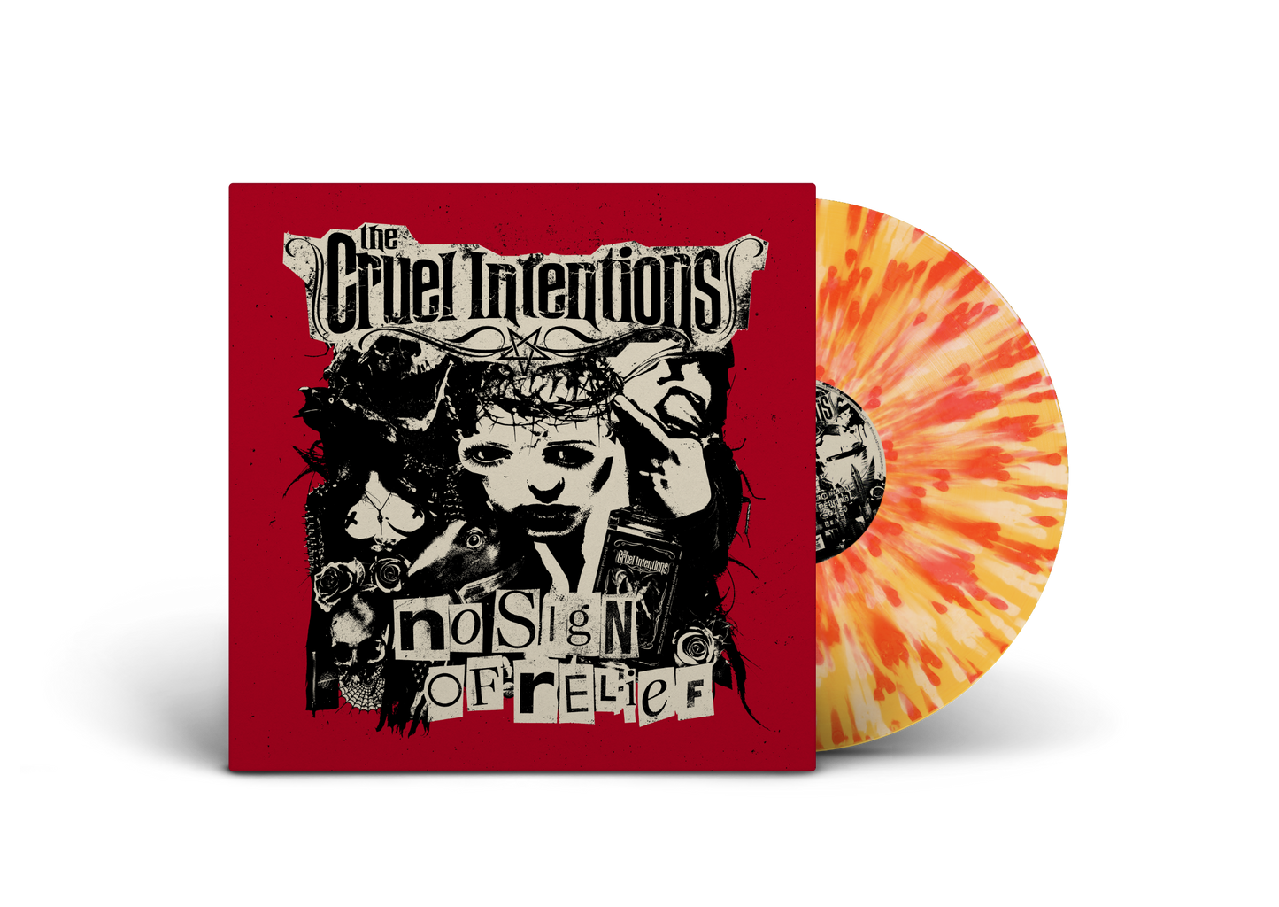 THE CRUEL INTENTIONS - No Sign of Relief (Yellow w/ Red & White Splatter LP) PRE-ORDER
