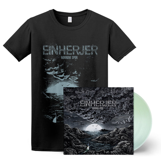 EINHERJER - Norrøne Spor LP (Green) + T-shirt (Bundle)