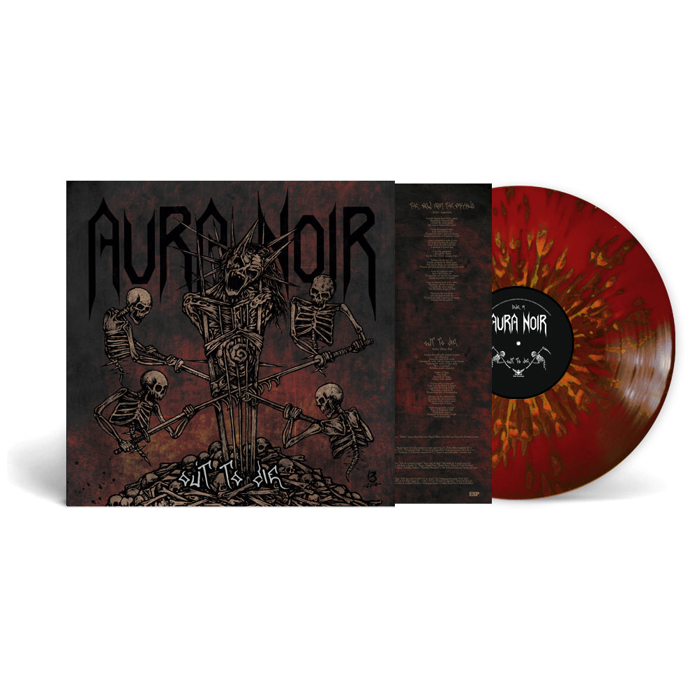 AURA NOIR - Out To Die LP Reissue (Red Vinyl With Orange/Yellow Splatter)