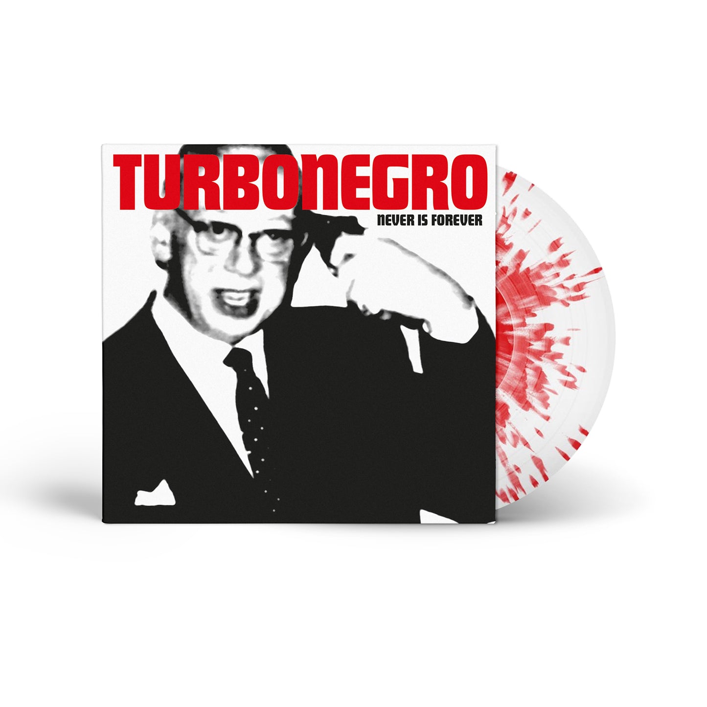 TURBONEGRO - Never is Forever (LP White Vinyl With Red Splatter)