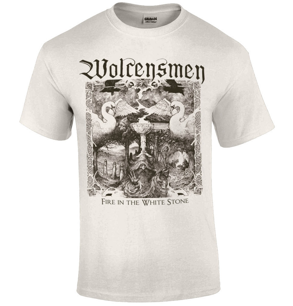 WOLCENSMEN - Fire in the White Stone (T-Shirt - Fire in the White Stone - WHITE)