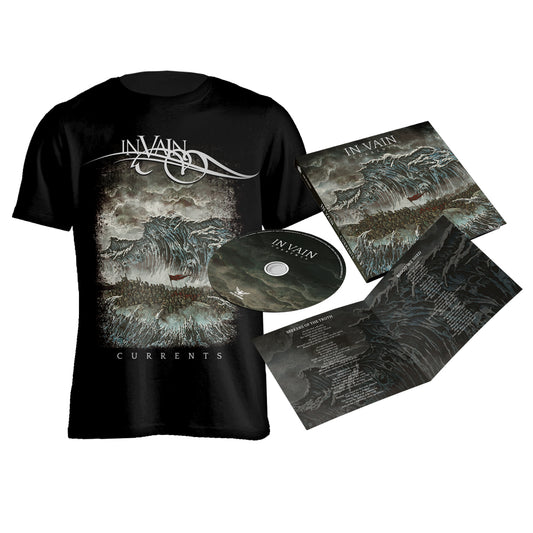 IN VAIN - Currents (Ltd. Ed. CD w/bonus tracks) + Currents T-Shirt (Bundle)