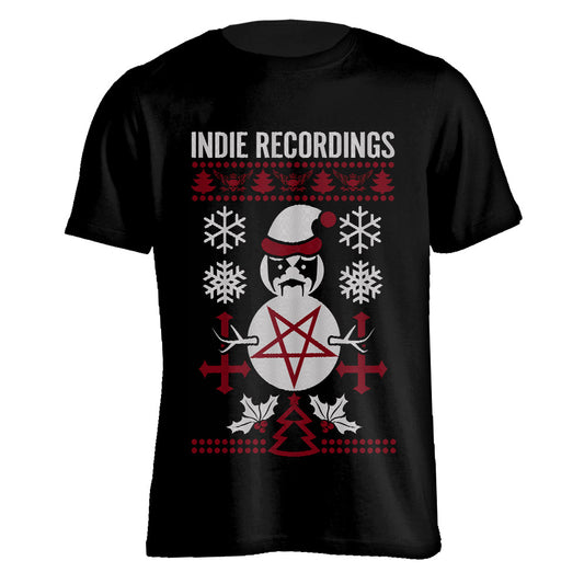 INDIE RECORDINGS - Ugly Christmas Snowman (T-Shirt)